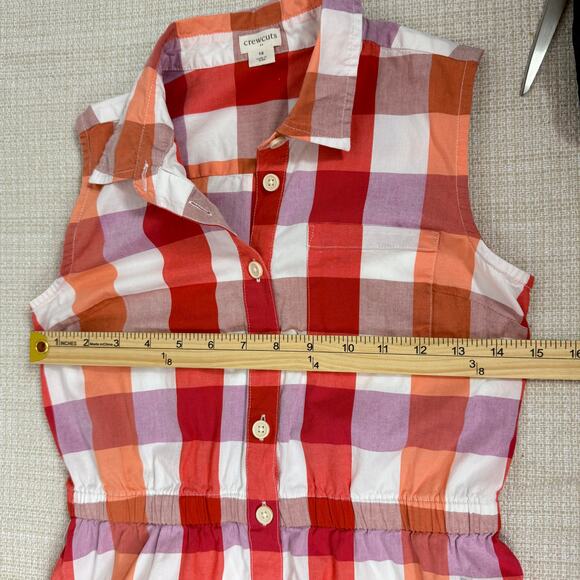 J. Crew Crewcuts‎ Girls Gingham Sleeveless Dress Size 12 - Picture 5 of 7